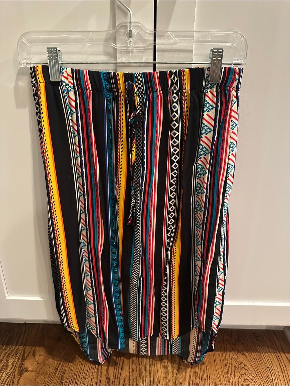 Colorful Striped Boho Maxi Skirt